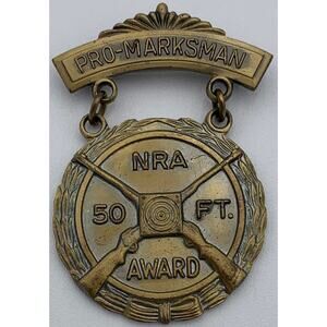 NRA National Rifle Association Pro-Marksman Sharpshooter 50FT Award
